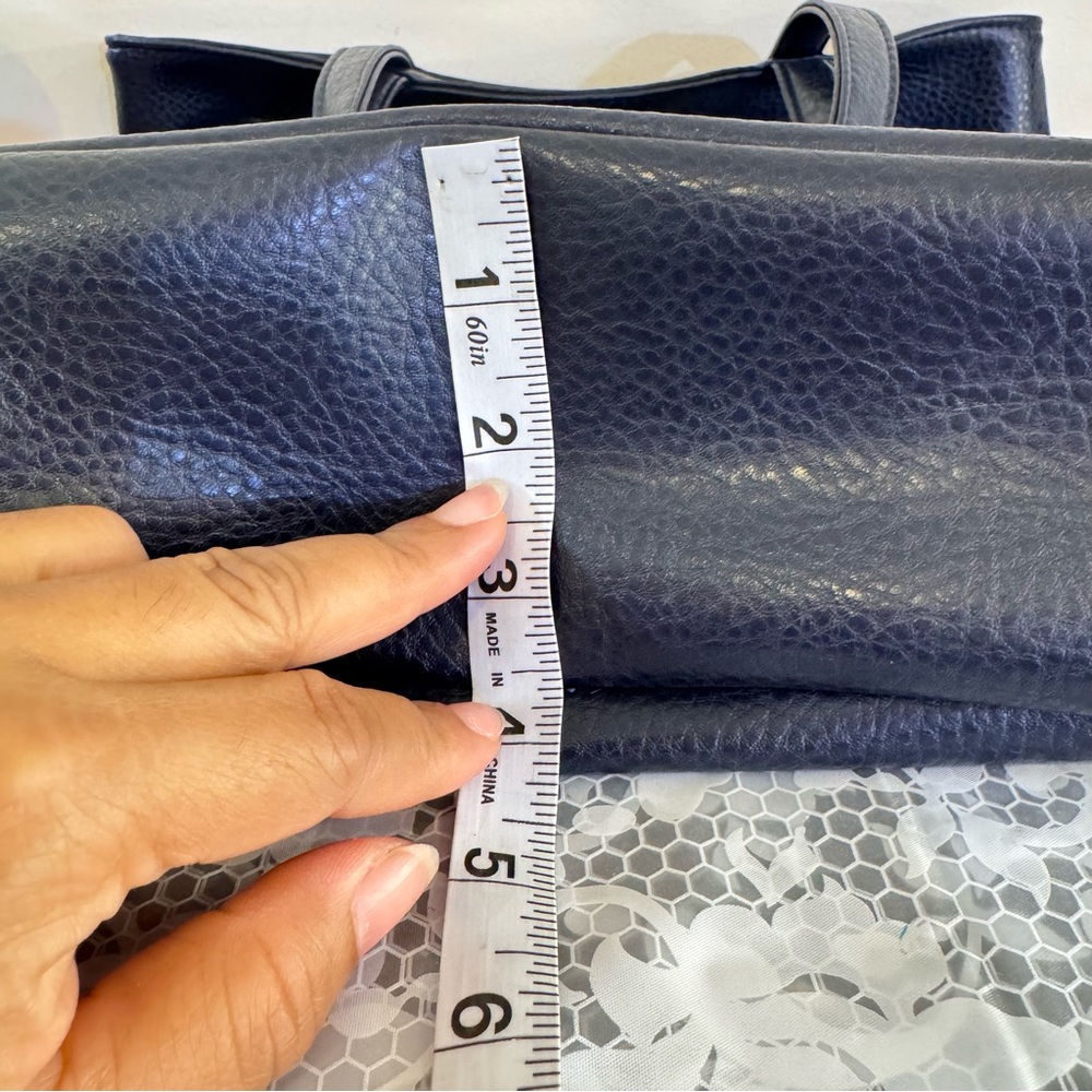 Maalex Leather  Navy Blue Womens Shoulder Bag - Picture 15 of 15